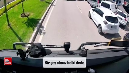 Trafik polisi ile tır şoförü arasında geçen ceza diyaloğu
