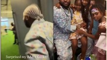 Davido surprised his daughter Hailey at her 8th birthday in Senegal