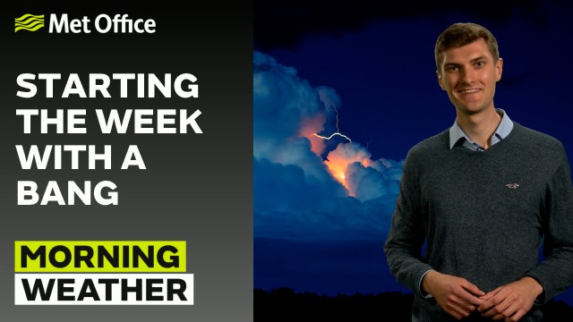 Met Office Morning Weather Forecast 12/05/2025 - Scattered showers for some