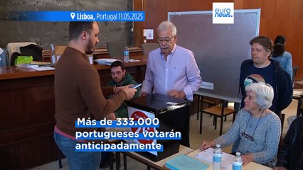 Más de 300.000 votantes inscritos para el voto anticipado de hoy en Portugal