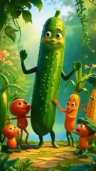 Dancing veggie party in garden 🍅🥒🥕🥦