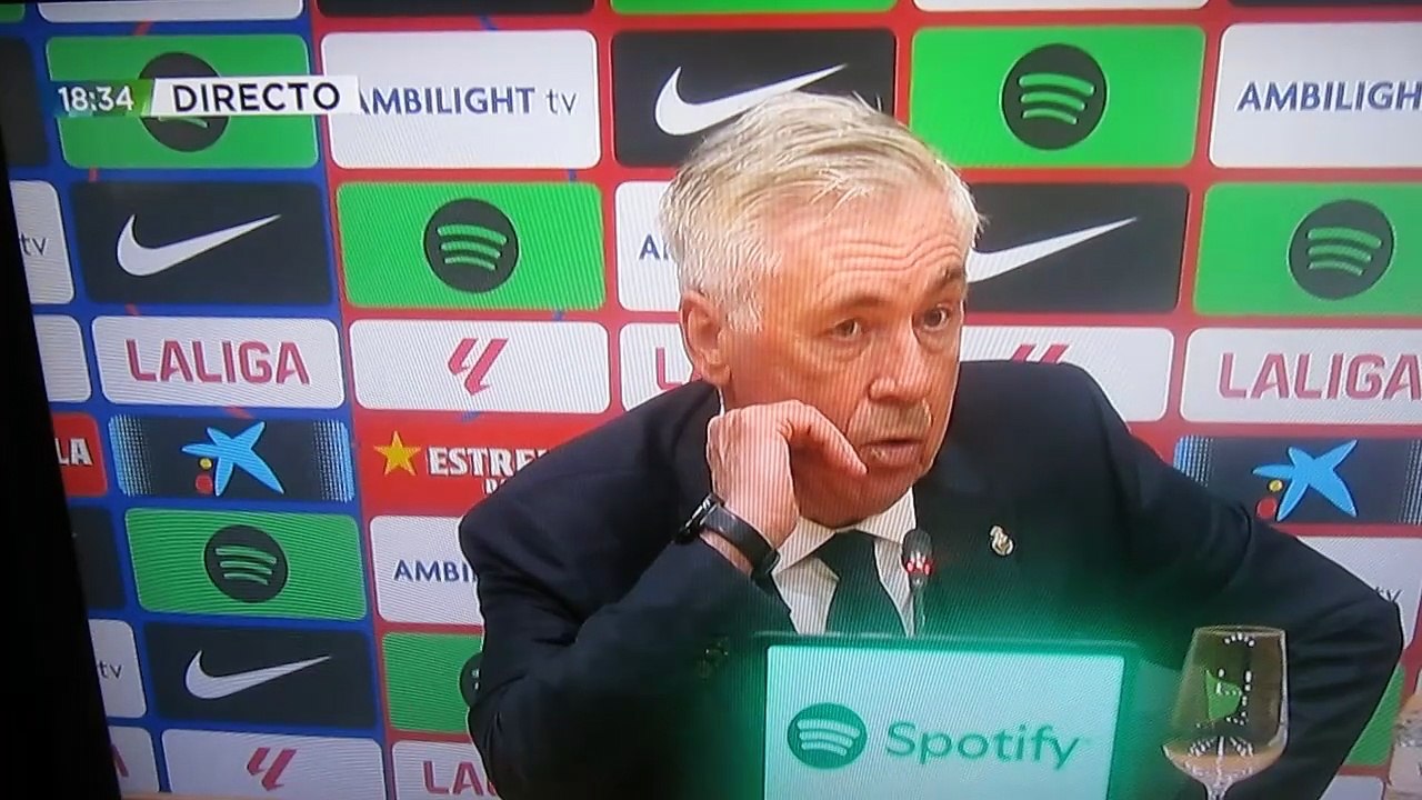 Rueda de prensa Carlo Ancelotti post partido FC Barcelona Real Madrid