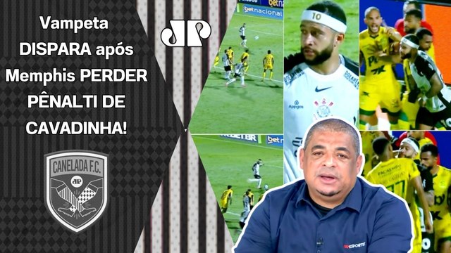 POR%@, SABE O QUE EU NÃO ENTENDI??? Vampeta DISPARA após PÊNALTI DE CAVADINHA de Memphis Depay!