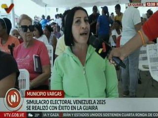 Ciudadanos atendieron el llamado a participar en el simulacro electoral en el estado La Guaira
