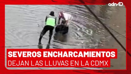 🚨¡Última Hora! Lluvias dejan severos encharcamientos en la CDMX