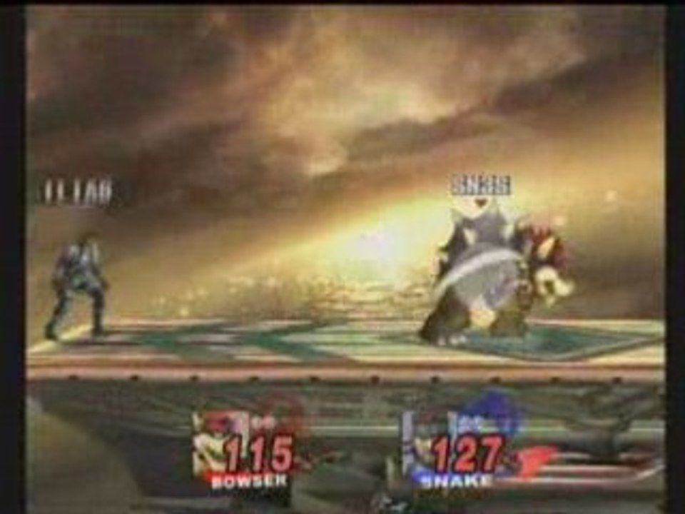 Brawl SN3S (Bowser) Vs Iliad (Snake)