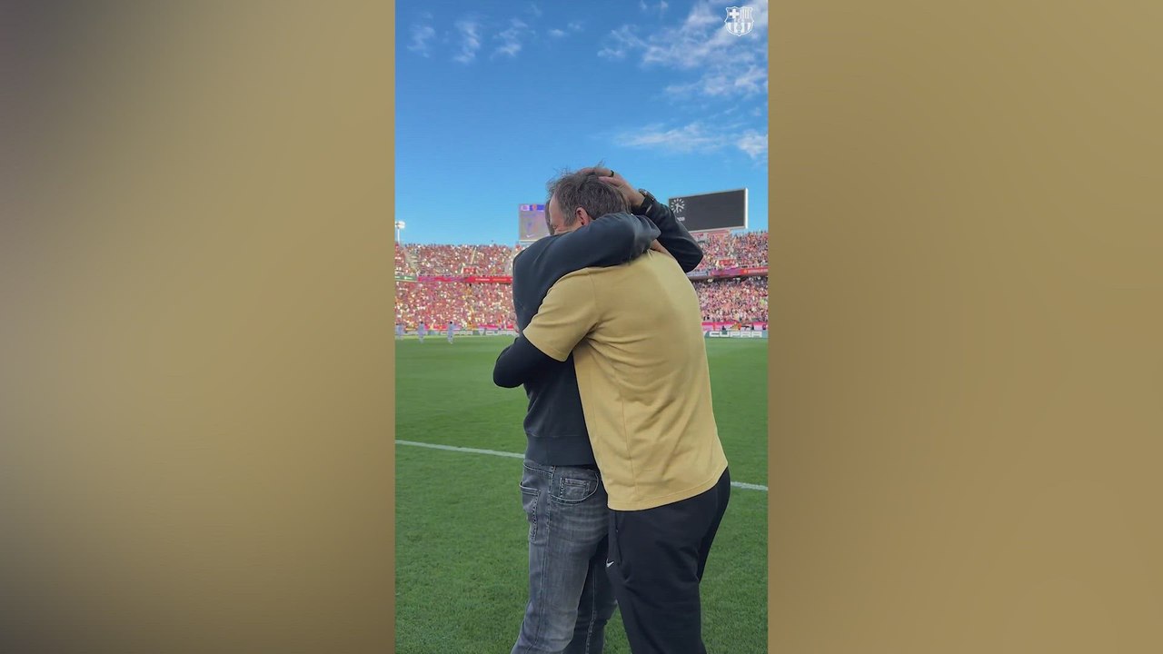 Celebración FC Barcelona completa tras vencer en el Clásico