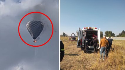 Zacatecas: Globo aerostático se incendia en pleno vuelo; se reporta persona muerta