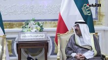 صاحب السمو الأمير الشيخ مشعل الأحمد مستقبلاً سفير خادم الحرمين الشريفين لدى الكويت صاحب السمو الأمير سلطان بن سعد بن خالد آل سعود