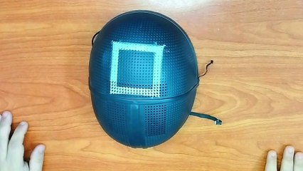 How to Make Squid Game Guard Mask with Paper | DIY Soldier Mask Tutorial