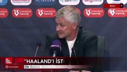 Ole Gunnar Solskjaer'den Erling Haaland yanıtı