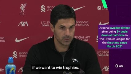 Arteta fumes as he brands Arsenal's first half unacceptable