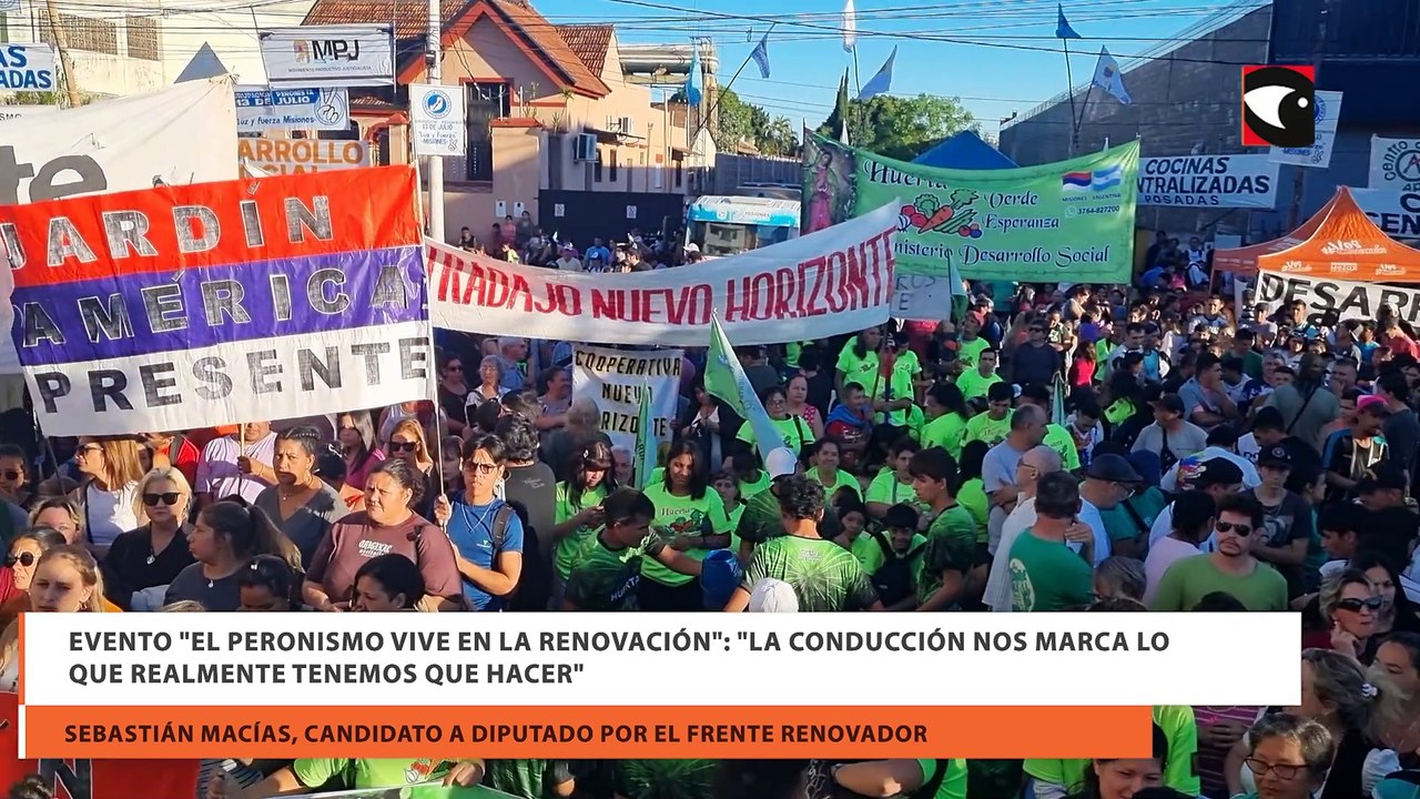 Evento El Peronismo Vive en la Renovación La conducción nos marca lo que realmente tenemos que hacer
