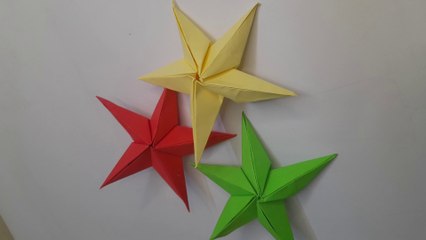 How to Make Paper Star Decorations | DIY 3D Paper Star Craft Tutorial