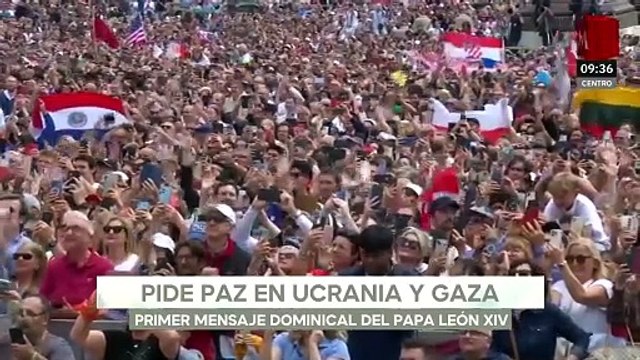 Papa León XIV: su primer ángelus marcado, pide paz en Ucrania y Gaza