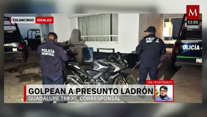 Habitantes de Hidalgo sometieron a un presunto ladrón