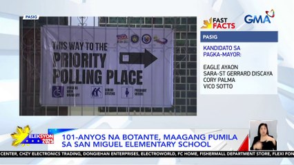 101-anyos na botante, maagang pumila sa San Miguel Elementary School | Eleksyon 2025