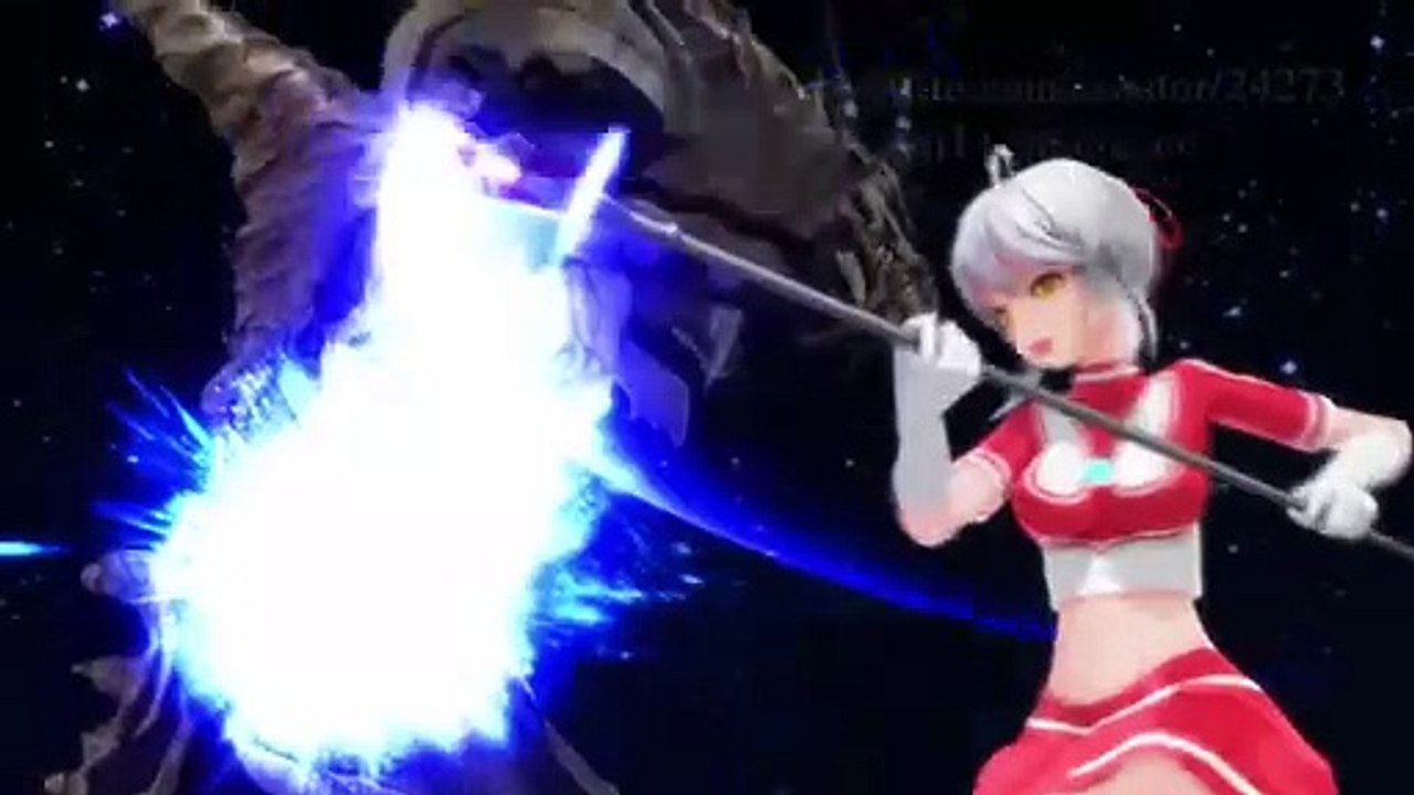Ultragirl jack vs Monster X/Keizer ghidorah