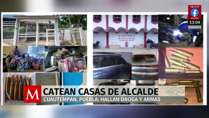 En Puebla, catean inmuebles del alcalde Gerardo Cortés Caballero; hallan drogas y armas