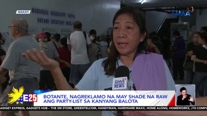 Botante sa Makati, nagreklamo na may shade na raw ang party-list sa kanyang balota | Eleksyon 2025