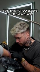 2 Years Later… Healed Tattoo Sleeve #shorts