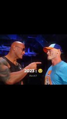 WWE superstar John Cena and the Rock