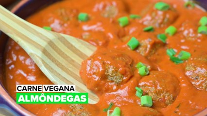 Carne Vegana: Almôndegas
