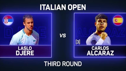 Alcaraz brushes Djere aside to reach Rome Round of 16 for first time