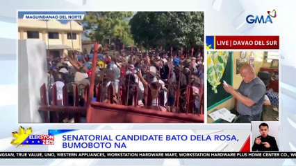 Senatorial candidate Bato dela Rosa, bumoboto na | Eleksyon 2025