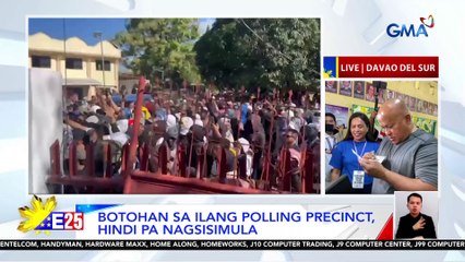 Botohan sa ilang polling hindi pa nagsisimula as of 10:44 AM | Eleksyon 2025