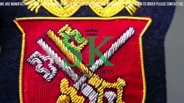 Good Vintage Embroidered Felt Backed Badge, bullion wire embroidery badges, Embroidered Badges