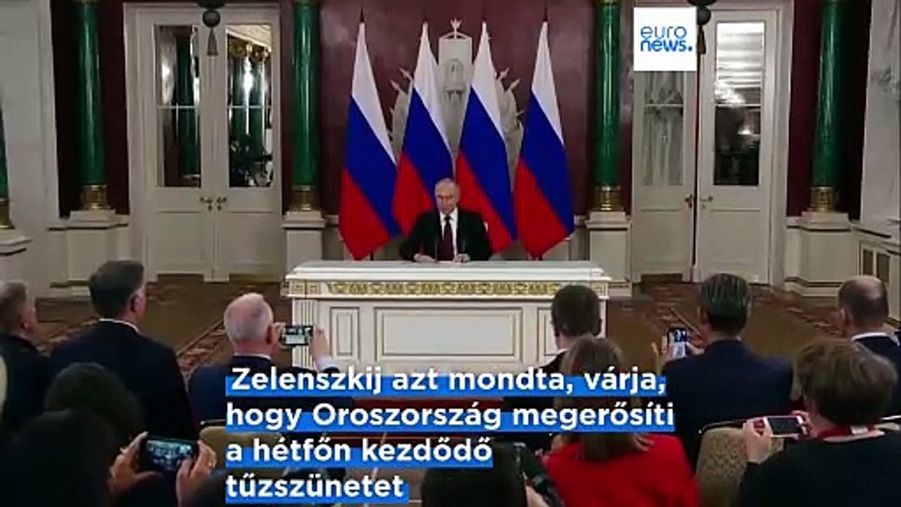 Zelenszkij azt mondta, hajlandó találkozni Putyinnal Isztambulban béketárgyalások céljából