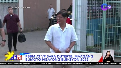 President Ferdinand Marcos Jr. at Vice President Sara Duterte, maagang bumoto | Eleksyon 2025