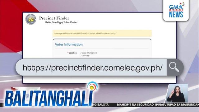 Alamin ang inyong presinto para mas madali at mabilis kayo makaboto | Balitanghali