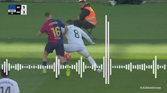 El “menos mal” que se dijo en la sala VOR durante el gol anulado a Fermín por mano