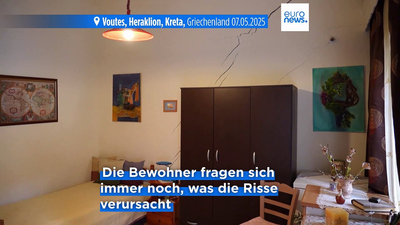 Unerklärtes Phänomen auf Kreta: Es knackt in der Nacht und die Wände bekommen Risse