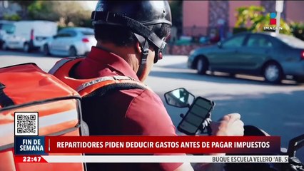 Repartidores piden reducir gastos antes de pagar impuestos