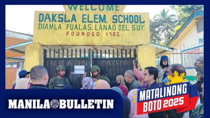 Voters in Pualas Lanao del Sur lined up to cast votes