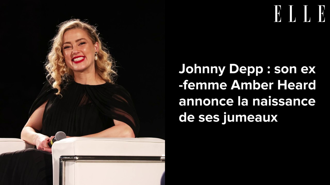Johnny Depp : son ex-femme Amber Heard annonce la naissance de ses jumeaux