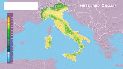 Mappa relativa alle temperature