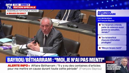 "Je n'ai pas eu le sentiment que la commission était tellement objective": tensions entre François Bayrou et la commission d'enquête sur l'affaire Bétharram