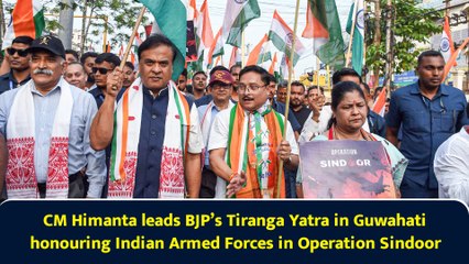 CM Himanta leads BJP’s Tiranga Yatra in Guwahati honouring Indian Armed Forces in Operation Sindoor