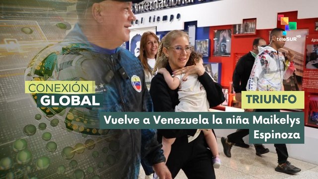 Niña Maikelys Espinoza fue recibida por la primera combatiente Cilia Flores