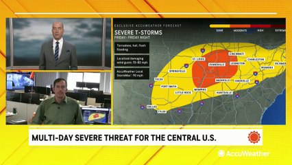 Central US facing a multiday severe weather threat