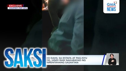 Lalaking arestado dahil sa estafa at pag-isyu ng tsekeng talbog, hindi P500,000 para sa nirentahang sasakyan | Saksi