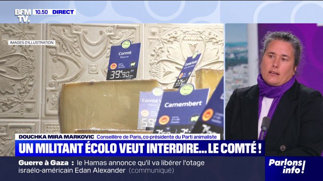 Il faut aller vers une réduction massive de la consommation : Douchka Mira Markovic (Parti animaliste) réagit à la polémique autour du comté, dont la production est jugée trop polluante