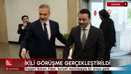 Dışişleri Bakanı Fidan, Suriyeli mevkidaşıyla bir araya geldi