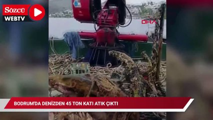 Bodrum'da denizden 45 ton katı atık çıktı
