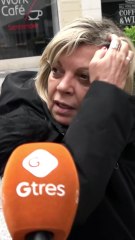 Terelu Campos visiblemente nerviosa minutos antes de su función de teatro