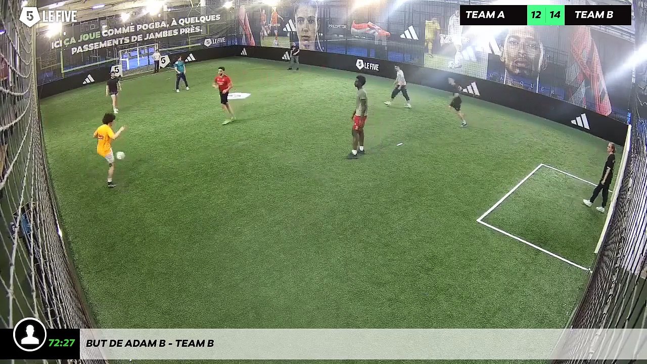But de Adam B - Team B
